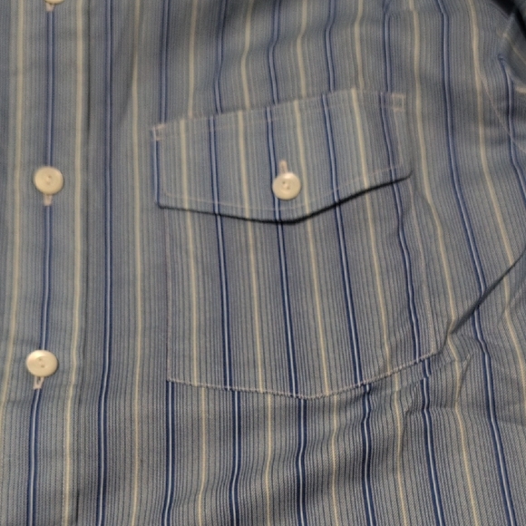 Ralph Lauren Double RL Blue and White Striped Shirt - Picture 12 of 14